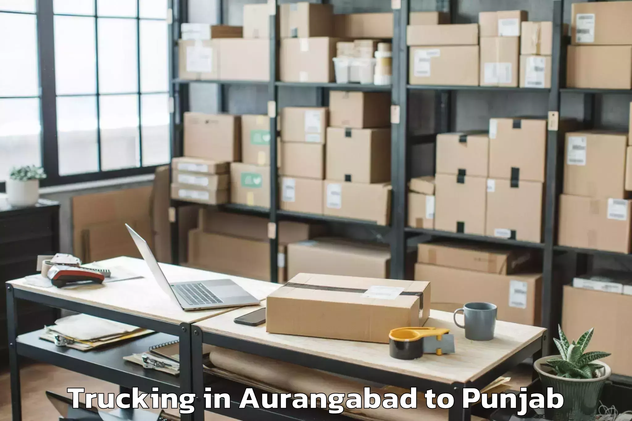 Book Aurangabad to Raikot Trucking Online